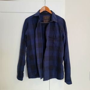 Smith and Rogue Blue Buffalo Plaid cotton shirt, Med.